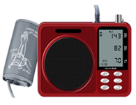 金正N21A  4.3寸调频收音，多功能播放器，支持USB/TF/MP3音乐播放，血压测量，心率检测，紧急报警，语音报读测量结果，日历、时钟，能自动记忆测量结果与日期，教学、导游扩音