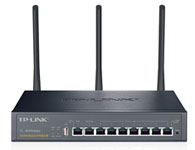 TPLINK 450M无线企业VPN路由器TL-WVR458G1、3x3 MIMO架构，无线传输速率高达450Mbps；
2、IPSec VPN、PPTP 