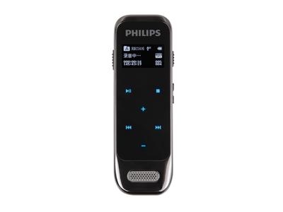 飛利浦 VTR6600  8GB高清觸摸微型數字降噪錄音筆 藍色
纖薄機身，8GB內存，高達2160小時的MP3錄音，FM收音機和FM錄音，變速播放
