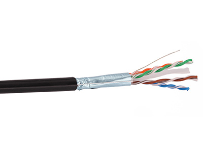 天誠 室外超五類4對屏蔽線纜 用于大樓通信綜合布線系統中工作區通信引出端與交接間的配線架之間的布線，以及住宅綜合布線系統的用戶通信引出端到配線架之間的布線