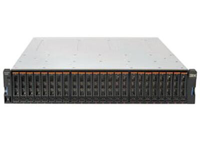 IBM Storwize V3700(2072S2C)    ”單機磁盤數量： 24個
高速緩存： 4GB可升級到8GB”
