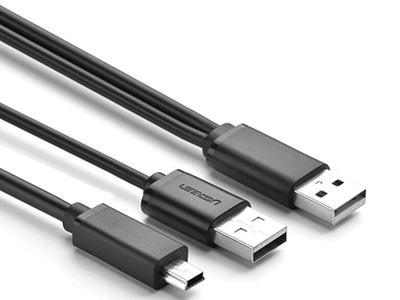 US107    ”USB A公X2對mini 5p線
 OD:4.5MM
鋁箔袋包裝
”







