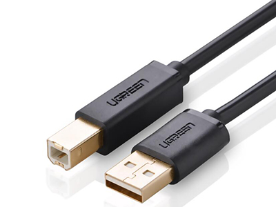 US135    ”USB2.0打印線 鍍金頭 
A公對B公      
 3米單磁環，5米雙磁環                      3米以下無磁環
線規：AWG
OD：4.5MM
鋁箔袋包裝”







