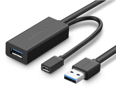 US175    USB3.0信號放大延長線    黑色                                                帶安卓充電接口                        鍍錫無氧銅線芯                            高速傳輸速率                          30米距離無損傳輸                              彩盒包裝









