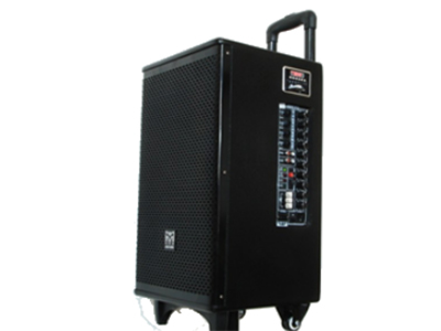 米兰 KM90-812 移动音响 最大功率 :450W（4Ω）话筒=10MV/300MV AUX=500/2V 蓝牙，双解码，带遥控，带显示，