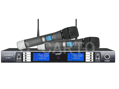 西卡图 UX-9871 UX-9871为外自动对频2通道无线麦克风，采用杂音干扰较少的UHF频段PLL相位锁定技术，具有自