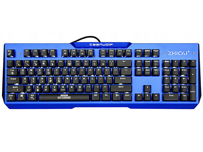 狼派 X11 蓝色 游戏机械键盘