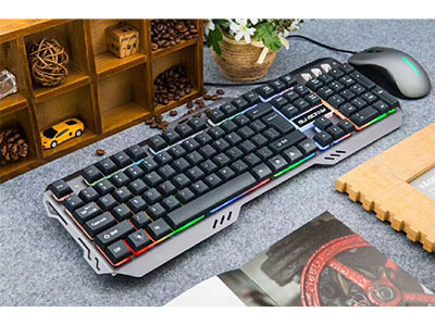 森松尼  S-T70  鼠键套装 键盘铝合金面板 带背光  鼠标磨砂手感
