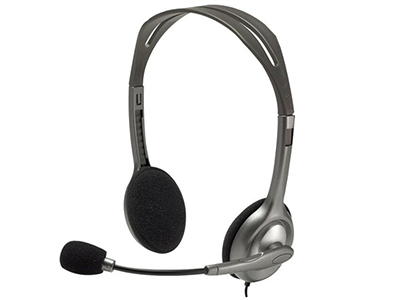 罗技H110 H111立体声耳机麦克风 头戴式笔记本平板耳麦