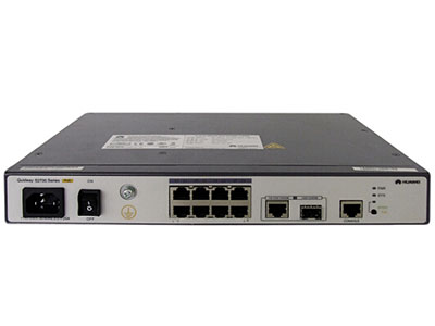 華為 S2700-9TP-PWR-EI 交換機 (8個10/100Base-TX以太網端口,1個10/100/1000Base-T以太網端口,1個復用的千兆Combo SFP,PoE+,交流供電)