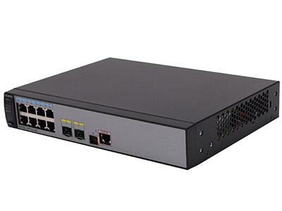 华为 S5700-10P-PWR-LI-AC 交换机 (8个10/100/1000Base-T以太网端口,2个千兆SFP,PoE+,交流供电)
