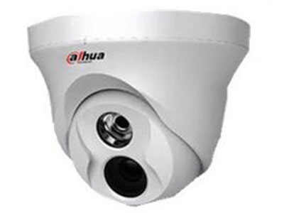 大華 DH-IPC-HDW4125C-A  1/3”CMOS,紅外半球攝像機，30米紅外，鏡頭2.8mm-8mm可選,內置拾音器，無POE 