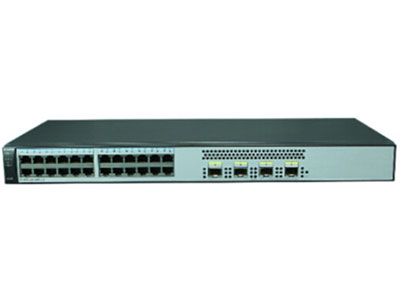 華為 S1720-28GWR-4X web網管交換機 (24個10/100/1000Base-T以太網端口,4個萬兆SFP+,交流供電)
