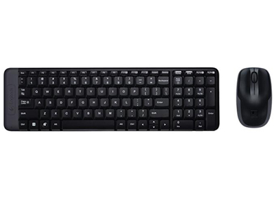 罗技MK220办公商用家用紧凑防泼溅无线鼠标键盘套装
