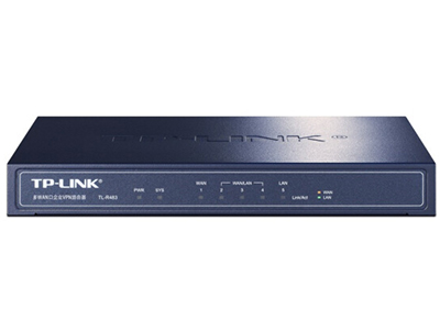 TP-LINK  TL-R483 路由器 百兆，1WAN+1LAN+3可变口 ，VPN+上网行为管理+上网审计+PPPOE服务器，可管理10台AP，微信连Wi-Fi			
