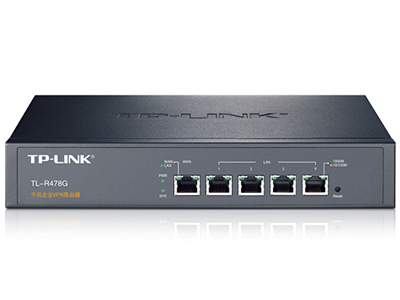 TP-LINK  TL-R478G 路由器 千兆，VPN+上网行为管理+上网审计+PPPOE服务器，1WAN+4LAN，可管理30台AP，微信连Wi-Fi			
