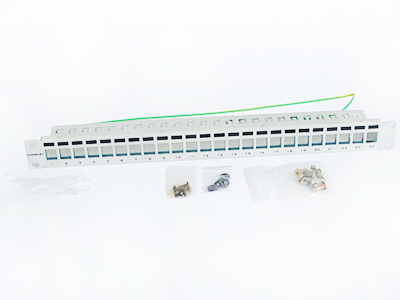 屏蔽24口金属空配线架KM1301-1008