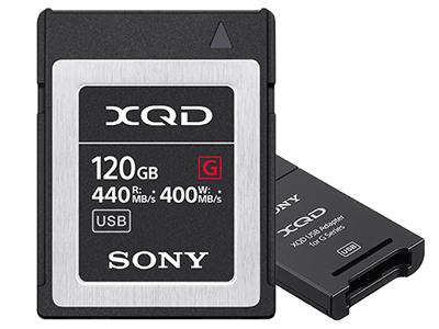 索尼 QD-G120F 高速120GB(含读卡器) 读取440MB/S 专业摄像机单反相机内存卡