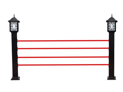 灯饰型隐形激光探测器 距离 0-5000米 报警源 单光束/两光同时遮断报警 警戒层数 2-12层