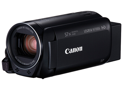 佳能 HF R806 摄像机 黑色（高清数码摄像机 家用专业DV 旅游录像机 57倍长焦防抖 儿童/会议记录仪 拍快手视频）