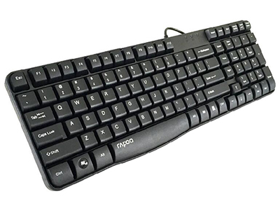 雷柏 K130 有线USB游戏防水静音键盘