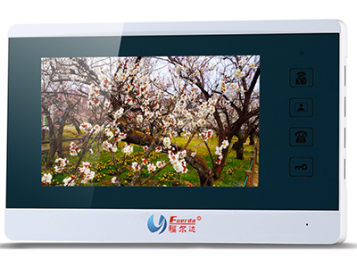 FED-E5-X7-1 彩色7寸按鍵觸控 TFT 7′具有呼叫、可視對講、監視、開鎖功能