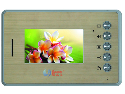 FED- E5-L1  彩色4.3寸分機  TFT 4.3′具有呼叫、可視對講、監視、開鎖功能