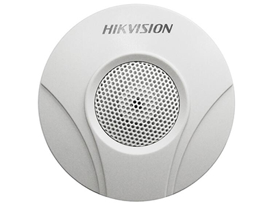 海康威视DS-2FP2020-A高灵敏度高保真麦克风监控拾音器摄像头录音  拾音范围：70㎡
音频传输距离：300m
连接方式：3条引线（电源、音频、公共地）
适用场景：室内