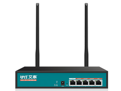 艾泰   进取 750W  企业双频无线路由器 2百兆WAN、3百兆LAN，支持LAN/WAN互换

支持11ac wave2，向下兼容802.11a/b/g/n

2.4GHz、5GHz并发双频，750Mbps无线传输速率

标配大功率三天线，信号增益高达7dBi

上网行为管理/QoS/防火墙/VPN，企业级无线路由器

支持短信、微信、免认证等多种广告认证方式