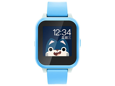 搜狗糖猫 儿童智能电话手表 E2 GPS定位 防丢防水 彩色触屏 移动2G 蓝色