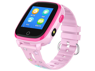 智美德科技 DF33 4G儿童电话手表支持WIFI连接视频通话小天才学生智能GPS定位拍照手机 粉色