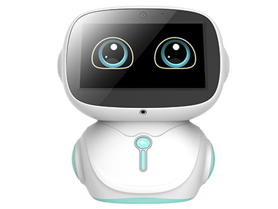 乐贝熊X7 机器人 7英寸屏 移动卡拉OK电视直播儿童玩具智能聊天学习机 蓝