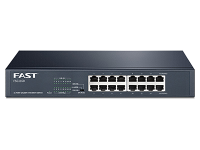 迅捷（FAST） FSG116D Pro 16口千兆智能網管交換機端口監控端口匯聚VLAN