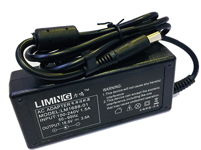 力鸣 适用惠普笔记本电源适配器 18.5V3.5A大口针电源适配器