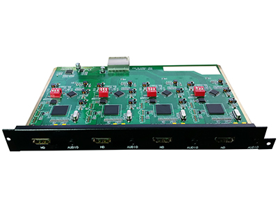 FiFi   MT-HD-4IN  HDMI输入卡 ”◆ 每卡支持4路HDMI格式和3.5音频头（选配）信号输入；
◆ 支持图像分辨率1920x1200P60；
◆ 支持音频输入；
◆ 兼容HDMI1.4的标准，HDCP1.3协议, DVI1.0协议；
◆ 支持HDCP，支持蓝光DVD；
◆ 支持EDID 管理，每路输入都可现场读写EDID；
◆ 点对点硬件无压缩实时转换；
◆ 传输距离大于20m；
◆ 具有输入输出预加载，切换速度更快；
◆ 即插即用，无需软件，无需驱动；
◆ 最大功耗 12W；
◆ 像素带宽 165MHz, 全数