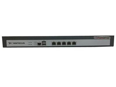 綠盟科技OSMSNX3-235C  并發連接數：180 
用戶數限制：50 
網絡端口：4個千兆電口，2個USB接口 
管理：支持高強度SSL加密 
電源：含單交流電源，冗余 
外形設計：1U機架式