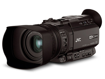 JVC  HM170   专业数码摄像机 功能：高音质存储介质：闪存式类型：高端专业机身容量：其他像素：601万以上清晰度：4K变焦：15倍以下