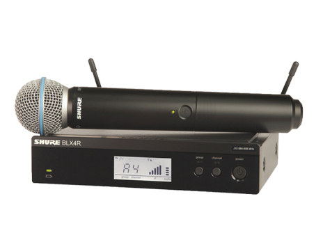舒爾 SHURE BLX 系列BLX24R/SM58 具備QuickScan頻率選擇功能，并配備行業標準SM58®人聲話筒振膜，實現飽滿清晰的人聲再現