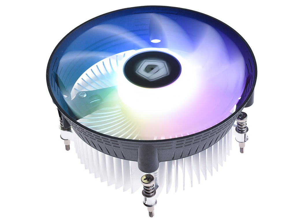 ID-COOLING DK-03I RGB PWM 下壓式風冷CPU散熱器  帶5V自幻彩風扇的型材下吹，個性裝機