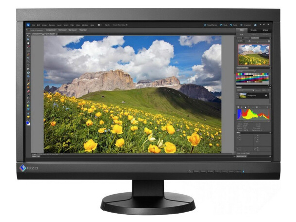 卓 (EIZO) CS230 23英寸IPS面板16:9宽屏专业制图液晶显示器 黑色