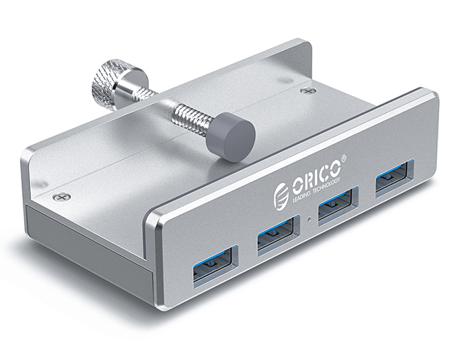 奥睿科 MH4PU 四口USB3.0卡扣集线器，分离式设计
