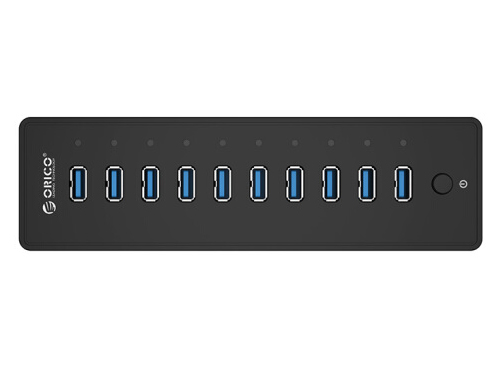 奥睿科  P10-U3-V1 10口USB3.0桌面集线器，带电源开关