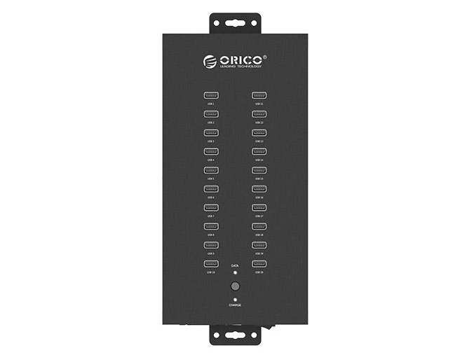 奥睿科 IH20P 20口USB2.0工业级集线器，150W大功率电源