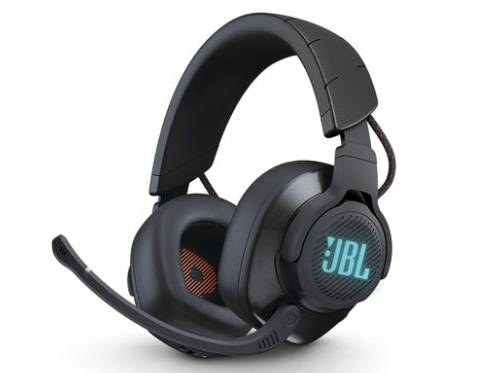 JBL Q600 头戴式游戏耳机有线电竞耳麦手机电脑耳机带麦7.1环绕声 RGB幻彩灯效，2.4Ghz无线传输，增强型麦克风，抬起静音，50mm驱动单元，QuantumSURROUND三维环绕游戏音效，兼容DTS2.0环绕音效，玩家可以下载游戏引擎客户端调整音效，14小时长效续航，充电2小时，超柔软高密度记忆海绵耳垫