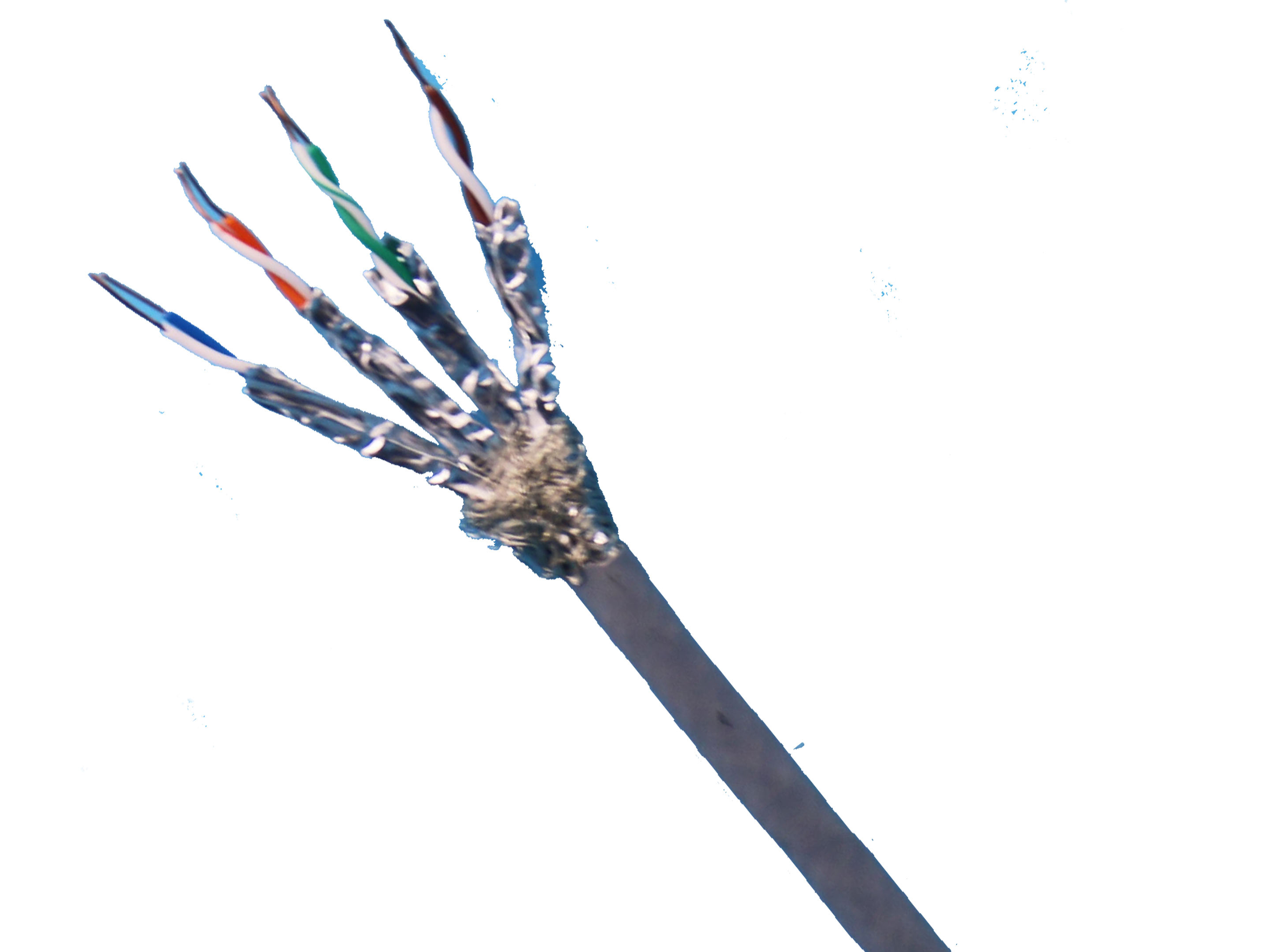 贝尔兰德 国标无氧铜七类4对屏蔽网线双绞线 BLD4A-SFC7