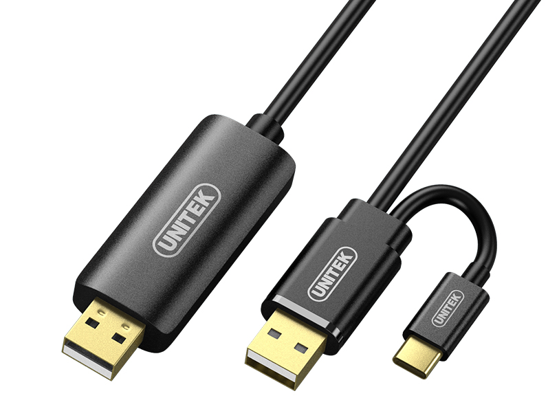 UNITEK优越者 U206A 双接口（Type-c/USB）多功能对拷线