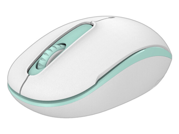 富德 M510D 鼠标 充电鼠标 无线鼠标 办公鼠标 静音鼠标 电脑办公笔记本通用 无线便携鼠标2.4G 白蓝色