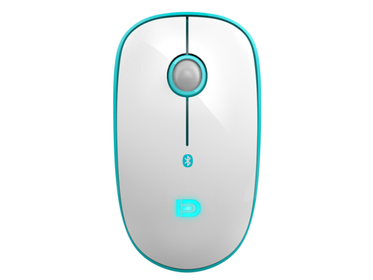 富德 V8B 鼠标 无线蓝牙鼠标 可充电鼠标 办公鼠标 静音鼠标 超薄便携男女生家用/笔记本电脑办公/鼠标 白绿