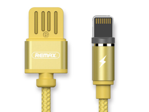  REMAX 磁吸数据线苹果X金属磁吸头含指示灯充电线磁吸