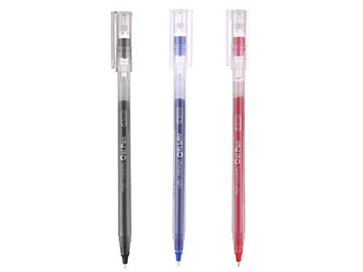 晨光  文具0.5mm蓝色中性笔 巨能写大容量全针管签字笔 笔杆笔芯一体化水笔